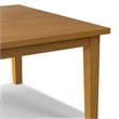 Pemberly Row Square Dining Table in Solid Wood Oak Finish
