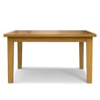 Pemberly Row Square Dining Table in Solid Wood Oak Finish