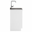 Pemberly Row 24 in Laundry Utility Sink Cabinet in White with High Faucet