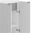 Pemberly Row 24 in Laundry Utility Sink Cabinet in White with High Faucet