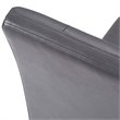 Pemberly Row Dining Chair in Stone Gray Faux Leather (Set of 2)