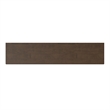 Pemberly Row Solid Wood Mid Century Low Bookcase in Walnut Brown 30