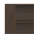 Pemberly Row Solid Wood Mid Century Low Bookcase in Walnut Brown 30