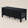 Pemberly Row 51 in Solid Wood Transitional Storage Bench Trunk in Black