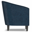 Pemberly Row 30 in Tub Chair in Faux Distressed Dark Blue Leather