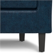 Pemberly Row 30 in Tub Chair in Faux Distressed Dark Blue Leather