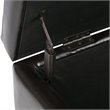 Pemberly Row 48 in Storage Ottoman in Coffee Brown Vegan Leather