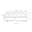Pemberly Row 48 in Storage Ottoman in Coffee Brown Vegan Leather
