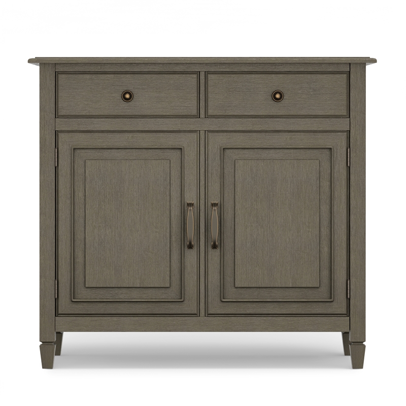 Pemberly Row 40 in Wood Entryway Storage Cabinet in Farmhouse Gray