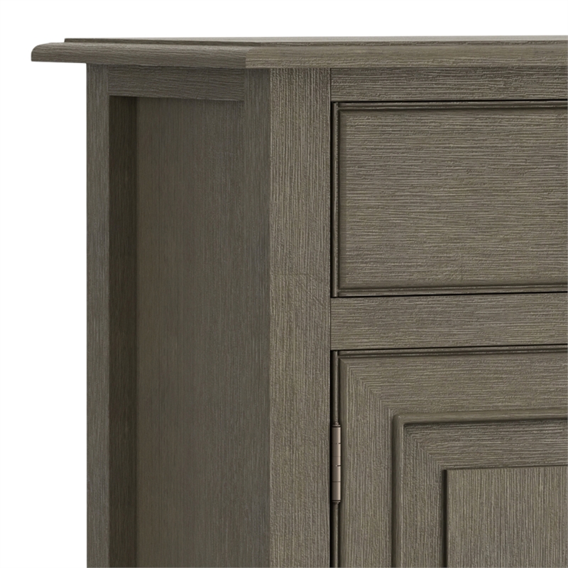 Pemberly Row 40 in Wood Entryway Storage Cabinet in Farmhouse Gray