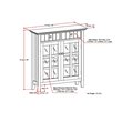 Pemberly Row 40 in Wood Entryway Storage Cabinet in Farmhouse Gray