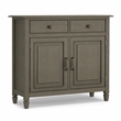 Pemberly Row 40 in Wood Entryway Storage Cabinet in Farmhouse Gray
