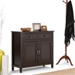 Pemberly Row Pine Wood Entryway Storage Cabinet in Chestnut Brown 40