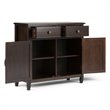 Pemberly Row Pine Wood Entryway Storage Cabinet in Chestnut Brown 40