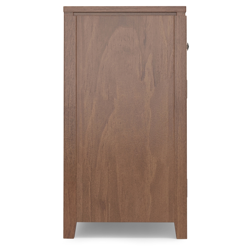 Pemberly Row 54 in Wide Sideboard Buffet in Saddle Brown Solid Wood