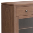 Pemberly Row 54 in Wide Sideboard Buffet in Saddle Brown Solid Wood