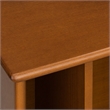 Pemberly Row 64 in Modern Bookcase with Storage in Teak Brown Hardwood