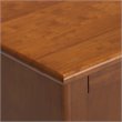 Pemberly Row Solid Wood 60 in Modern TV Stand in Teak Brown