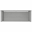 Pemberly Row 48 Inch Transitional Entryway Bench with Storage in Fog Gray