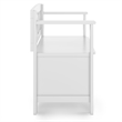 Pemberly Row 36 in Solid Wood Transitional Entryway Bench with Storage in White