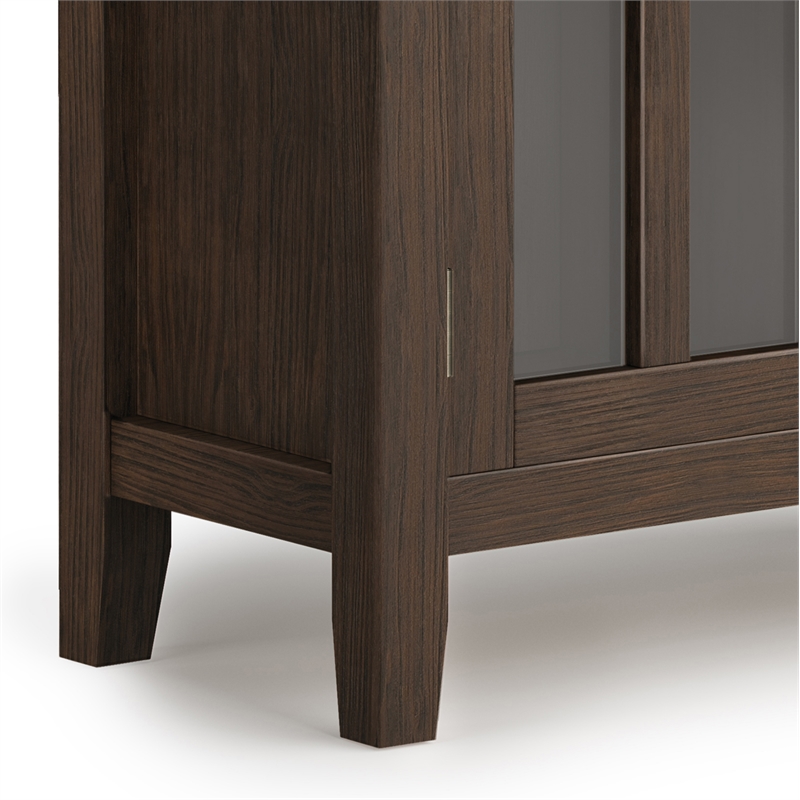Pemberly Row 30 in Wide Low Storage Cabinet in Farmhouse Brown Pine