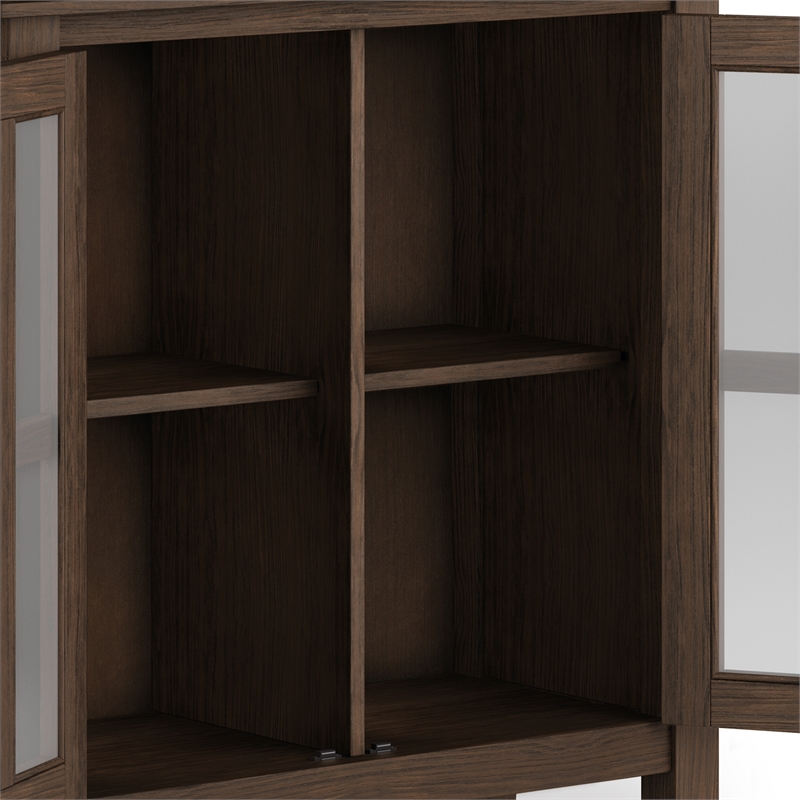 Pemberly Row 30 in Wide Low Storage Cabinet in Farmhouse Brown Pine