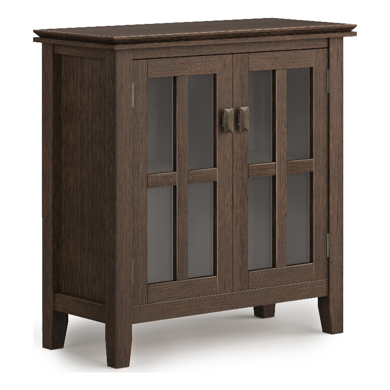 Pemberly Row 30 in Wide Low Storage Cabinet in Farmhouse Brown Pine