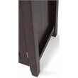 Pemberly Row 2-Door Low Cabinet in Brunette Brown Solid Wood