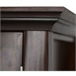 Pemberly Row 2-Door Low Cabinet in Brunette Brown Solid Wood