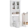 Pemberly Row Over-The-Toilet Bath Cabinet with Adjustable Shelves in White