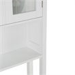 Pemberly Row Over-The-Toilet Bath Cabinet with Adjustable Shelves in White