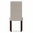 Pemberly Row Parson Dining Chair in Beige Linen Fabric (Set of 2)