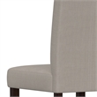 Pemberly Row Parson Dining Chair in Beige Linen Fabric (Set of 2)