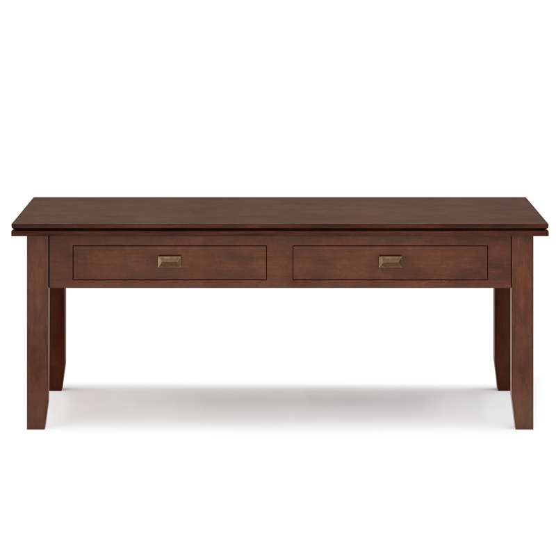 Pemberly Row 46 in Lift-Top Coffee Table & 14 in End Tables in Russet Brown