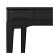 Pemberly Row Harper 48 in Rubberwood Desk with Keyboard Tray in Black