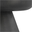 Pemberly Row Round Pedestal Coffee Table in Black Nickel Aluminum