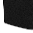 Pemberly Row 24 in Wide Black Boucle Square Pouf Ottoman