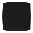 Pemberly Row 24 in Wide Black Boucle Square Pouf Ottoman