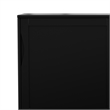 Pemberly Row Modern Hardwood Storage Cabinet with Sliding Doors in Black