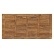 Pemberly Row Campbell 72 x 36 Wood Dining Table Burnt Wax & Industrial Style