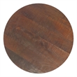 Pemberly Row Boyd 16 in Mango Wood Accent Table in Warm Dark Brown Finish