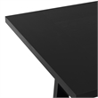 Pemberly Row 72 in Mango Wood Farmhouse Dining Table in Black Finish