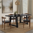 Pemberly Row 72 in Mango Wood Farmhouse Dining Table in Black Finish