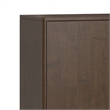 Pemberly Row Harper Solid Rubberwood Sideboard in Walnut Brown with 3 Drawers
