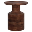 Pemberly Row 16 in Wide Mango Wood Accent Table in Dark Brown Finish