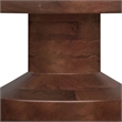 Pemberly Row 16 in Wide Mango Wood Accent Table in Dark Brown Finish