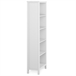 Pemberly Row Pine Wood Mission Style TV Stand & 2 Bookcases in White