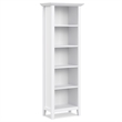 Pemberly Row White Solid Pine TV Stand & 2 Bookcases (Set of 3)