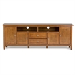 Pemberly Row Light Golden Pine TV Stand & 2 Bookcases (Set of 3)