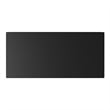 Pemberly Row Mid-Century Modern Low Cabinet with Sliding Doors in Black
